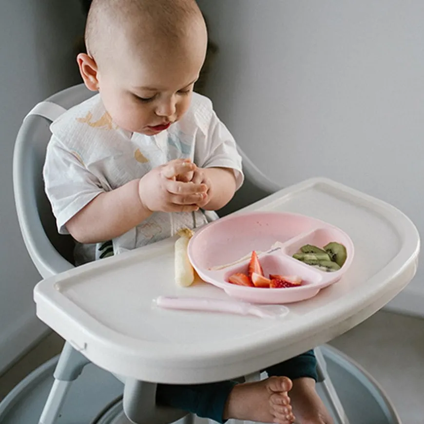 Talerzyk silikonowy z przyssawką dla niemowląt - różowy | Babyono 1482/02