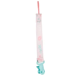 Tasiemka, łańcuszek do smoczka z serii Exotic Animals Pink - Canpol Babies