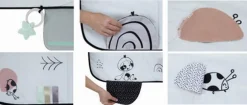 Tiny Love mata edukacyjna podróżna XL Decor czarno-biała