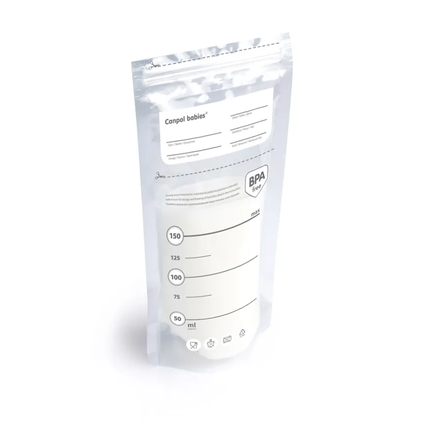 Torebki do przechowywania mleka/pokarmu 20szt. 150 ml Canpol