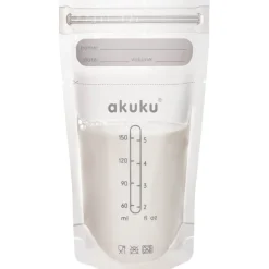 Torebki do przechowywania mleka/pokarmu 30szt. 150 ml Akuku