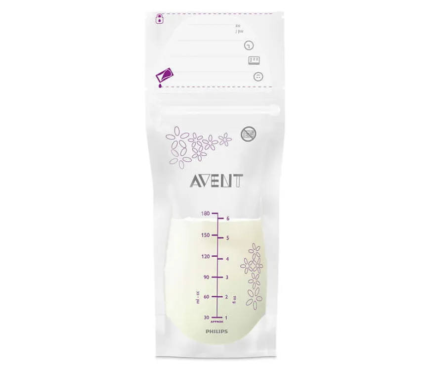 Torebki do przechowywania pokarmu 25 szt. 180 ml - Philips Avent Natural