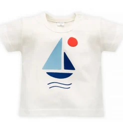 T-shirt dziecięcy Ecru Statek - Sailor Pinokio