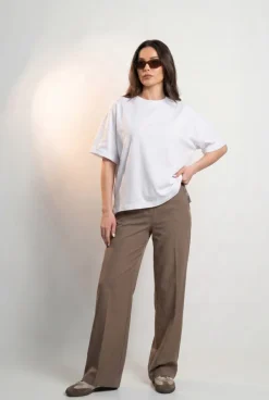 T-SHIRT OPHELIA BOXY-FIT Silk White -  Wualaa Women