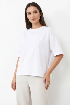T-SHIRT OPHELIA BOXY-FIT Silk White - Wualaa Women