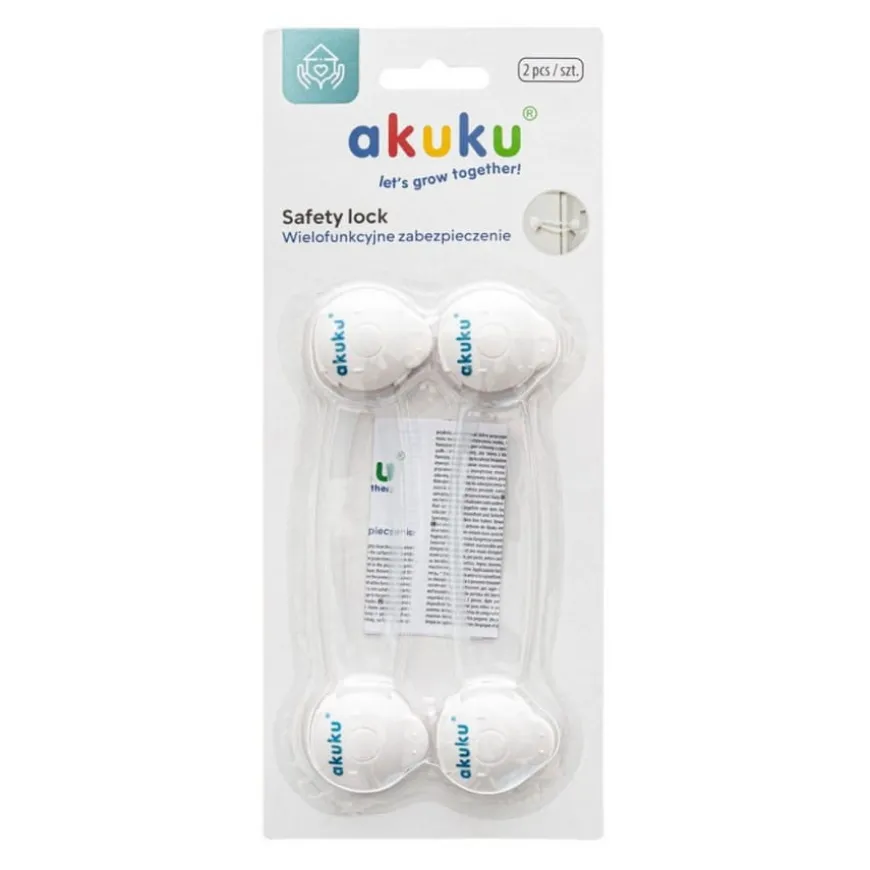 Uniwersalne zabezpieczenia do szafek przed dziećmi - długie 16cm | Akuku A0650