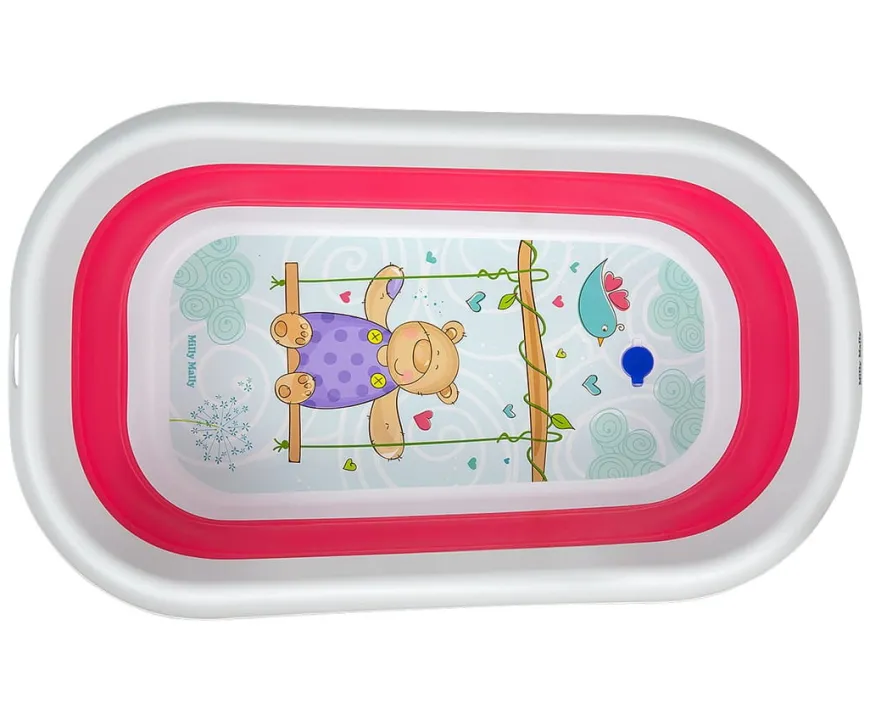 Wanienka składana dla niemowląt Aqua Pink Milly Mally