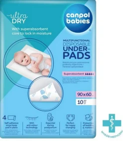 Wielofunkcyjne, jednorazowe podkłady higieniczne 10 szt. - Canpol Babies