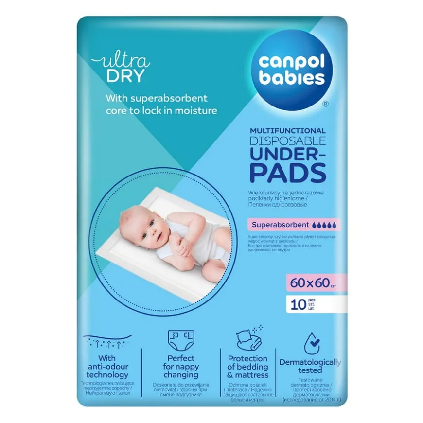 Wielofunkcyjne podkłady higieniczne 60x60cm | Canpol Babies 78/006