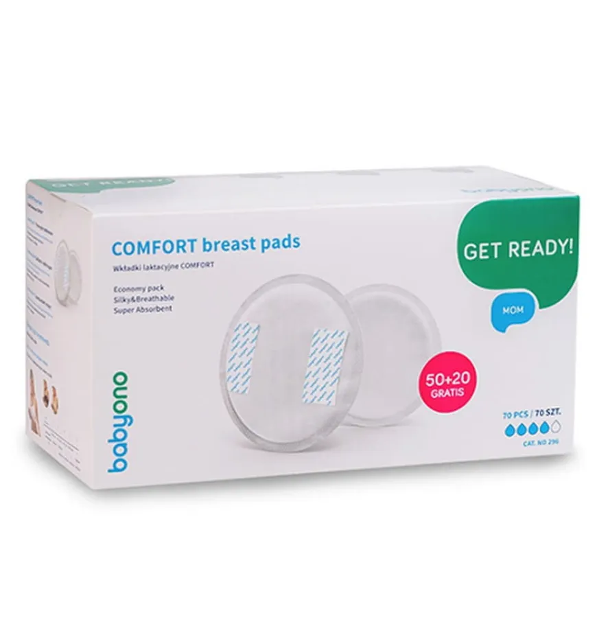 Wkładki laktacyjne Comfort 50szt + 20 gratis | Babyono