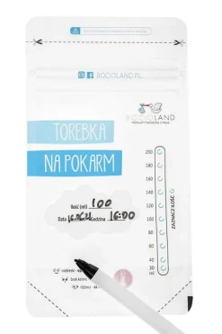 Woreczki do przechowywania pokarmu 200 ml Bocioland 50 szt