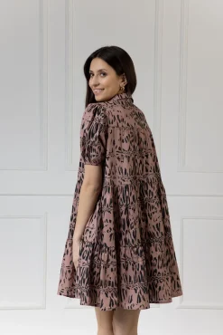 WUALAA Women - Sukienka damska CINDY Safari Dusty Pink