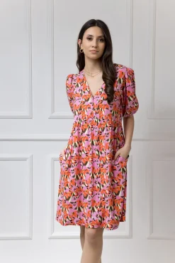 WUALAA Women - Sukienka damska Emily Floral Delight