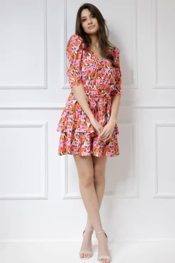 WUALAA Women - Sukienka damska HARPER Floral Delight