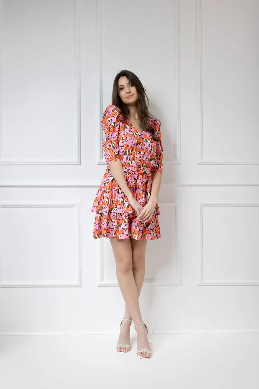 WUALAA Women - Sukienka damska HARPER Floral Delight
