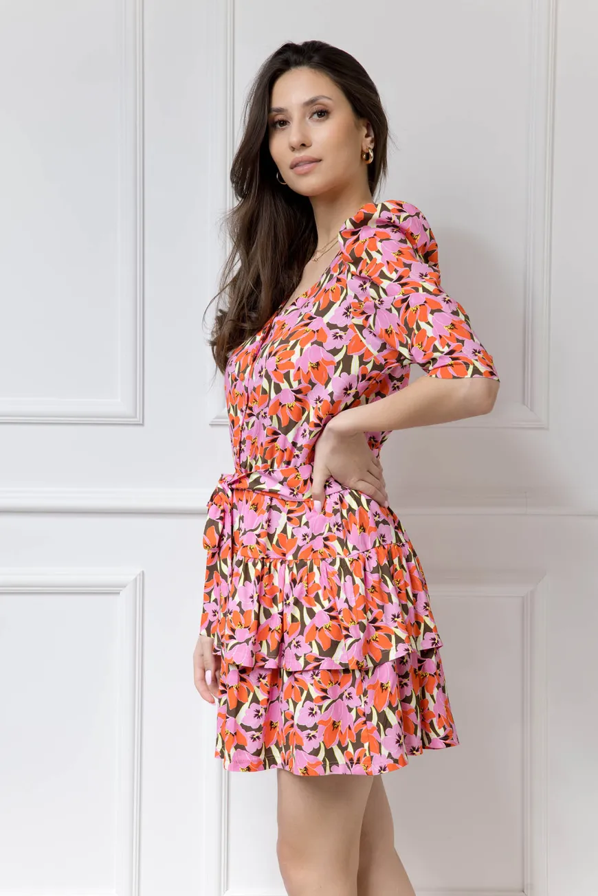 WUALAA Women - Sukienka damska HARPER Floral Delight