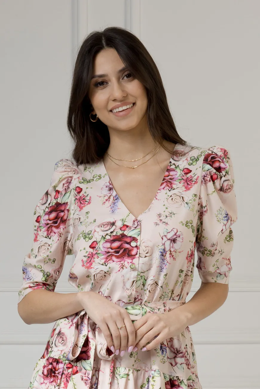 WUALAA Women - Sukienka damska HARPER Romantic Flowers