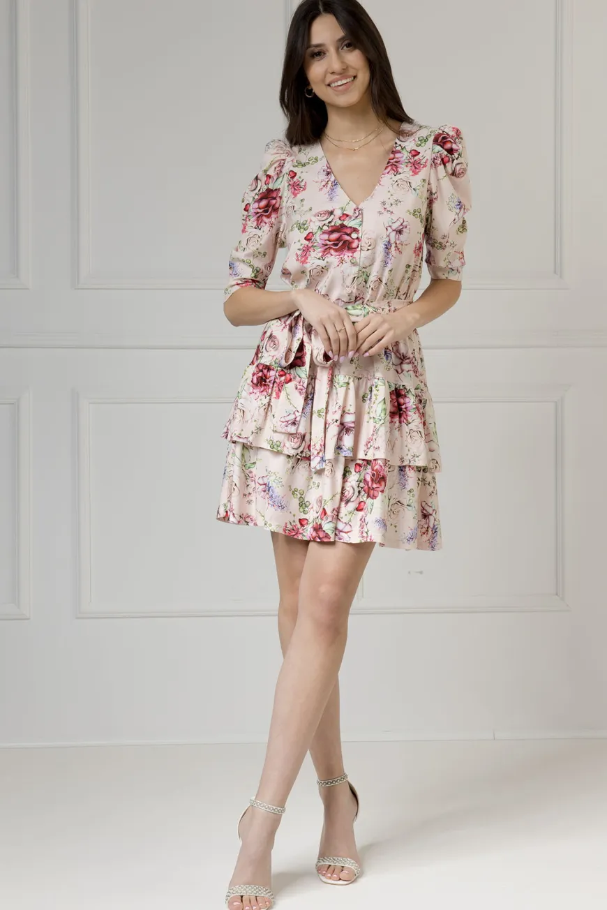 WUALAA Women - Sukienka damska HARPER Romantic Flowers