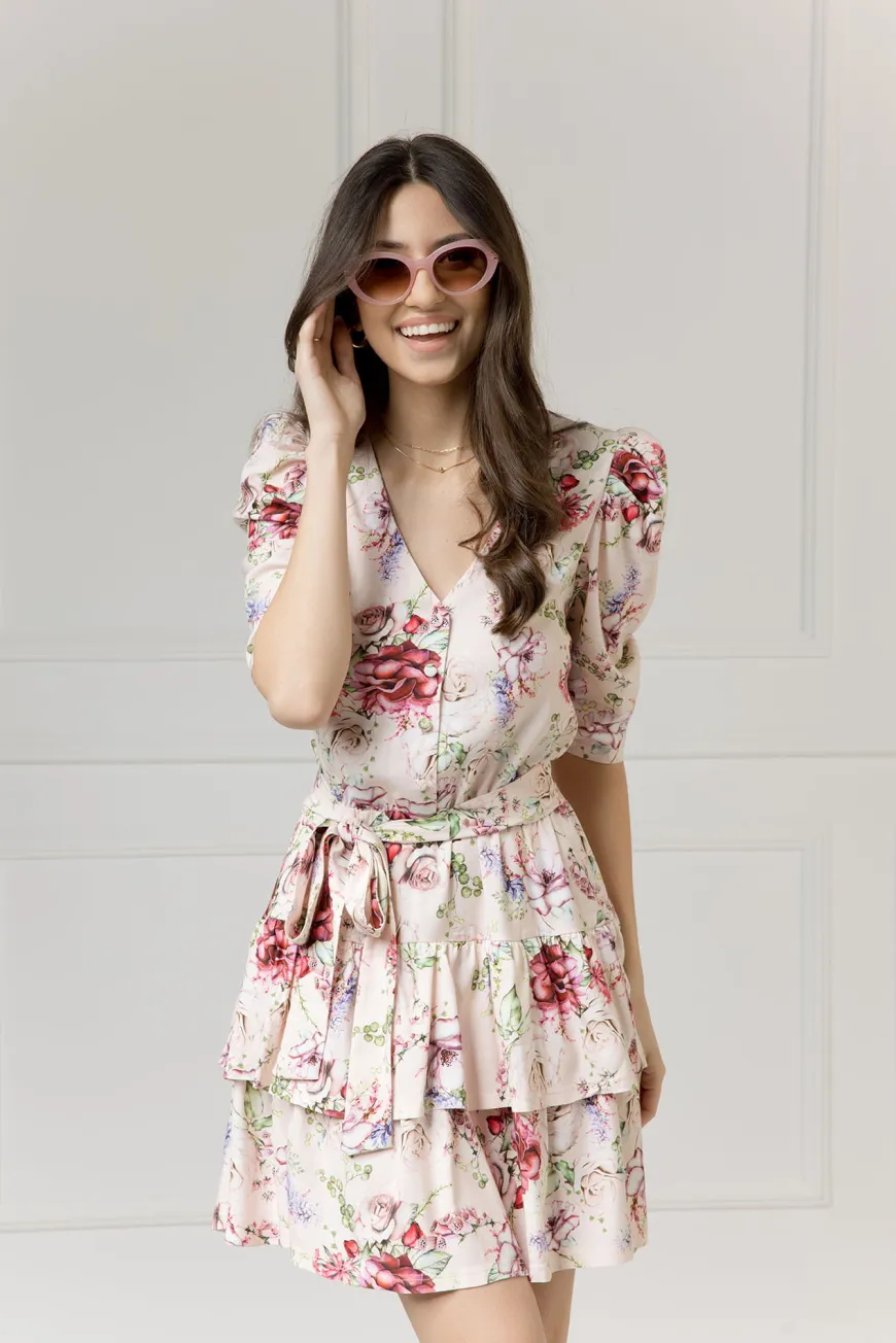 WUALAA Women - Sukienka damska HARPER Romantic Flowers