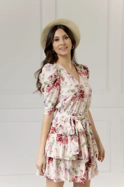 WUALAA Women - Sukienka damska HARPER Romantic Flowers
