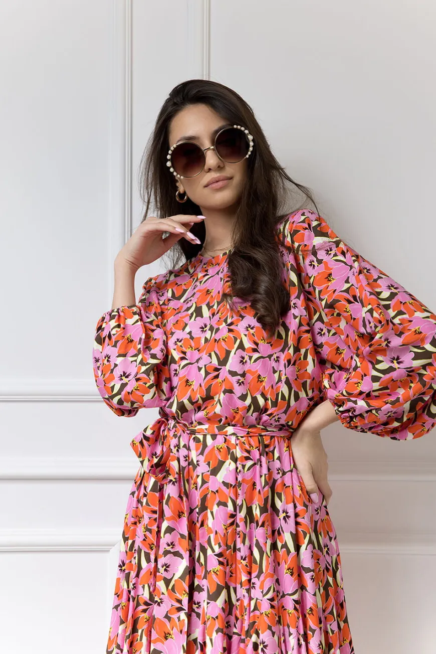 WUALAA Women - Sukienka damska INEZ Floral Delight