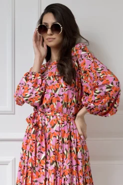 WUALAA Women - Sukienka damska INEZ Floral Delight