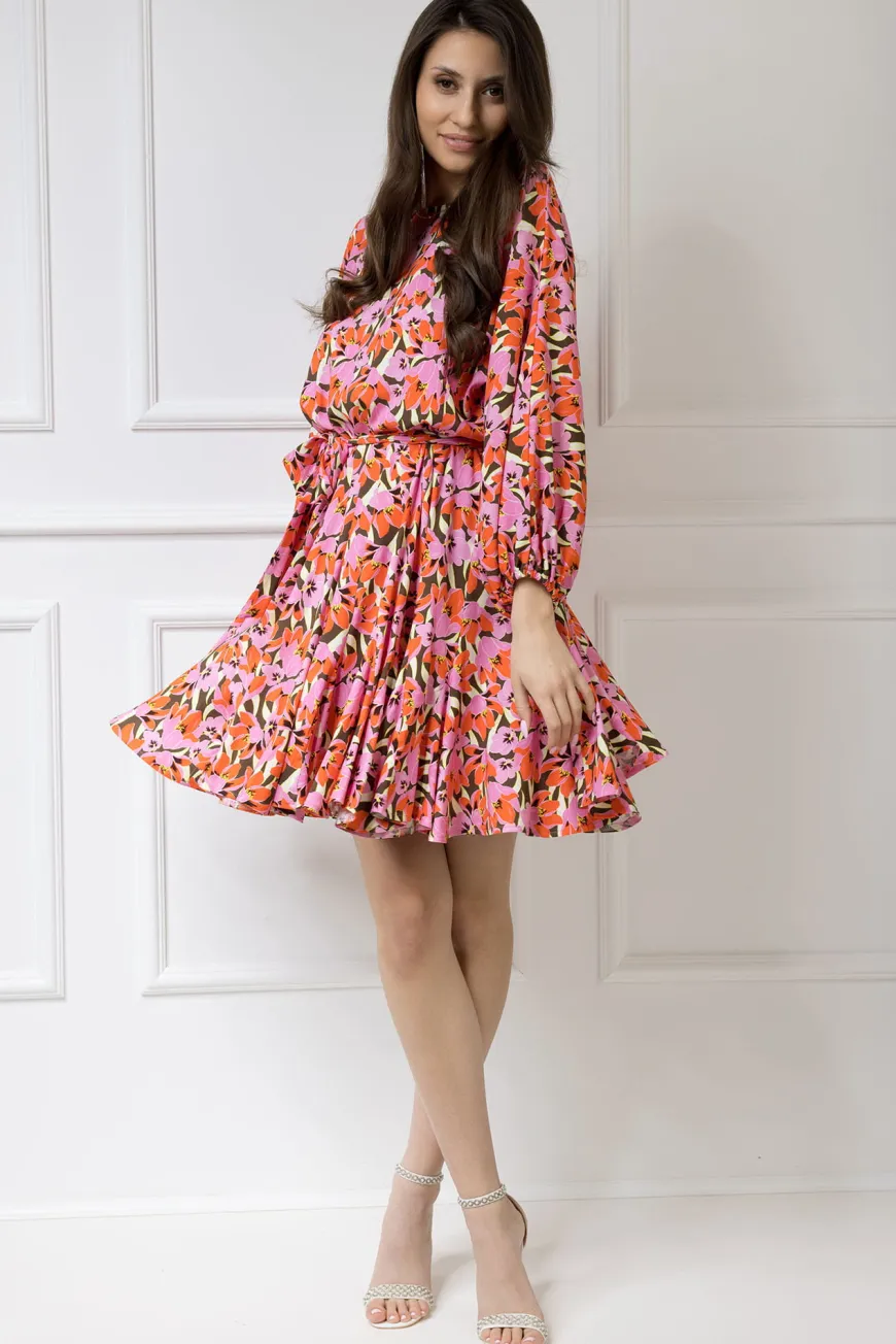 WUALAA Women - Sukienka damska INEZ Floral Delight