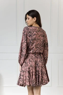 WUALAA Women - Sukienka damska INEZ Safari Dusty Pink
