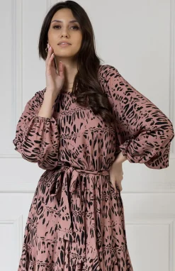 WUALAA Women - Sukienka damska INEZ Safari Dusty Pink