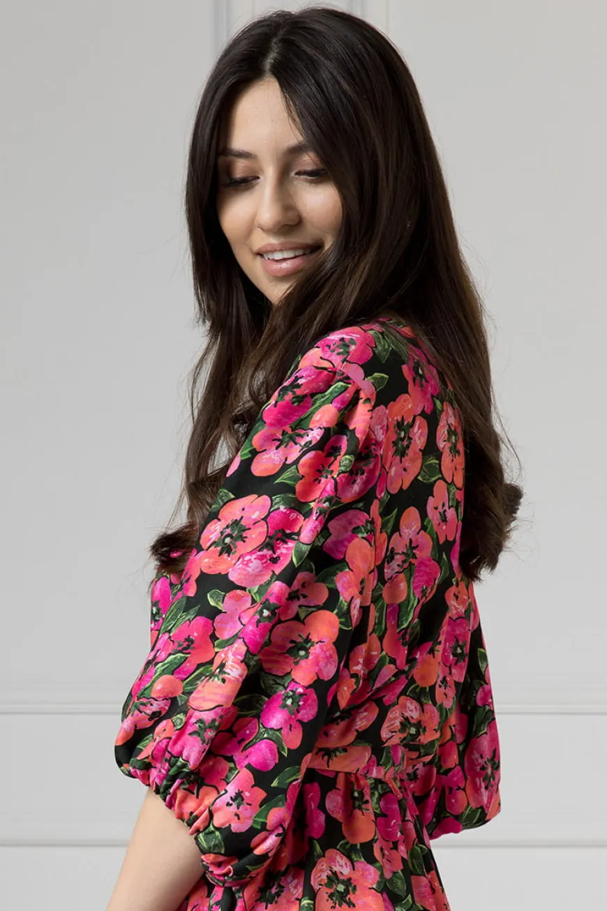 WUALAA Women - Sukienka damska OLIVIA Exotic Garden