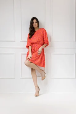 WUALAA Women - Sukienka damska OLIVIA Neon Flowers