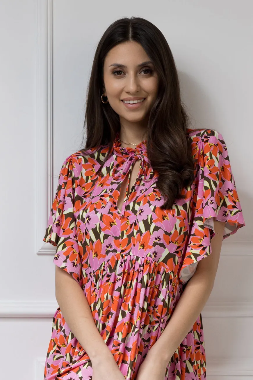 WUALAA Women - Sukienka damska SARA Floral Delight