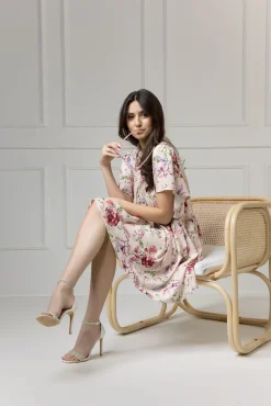 WUALAA Women - Sukienka damska SARA Romantic Flowers