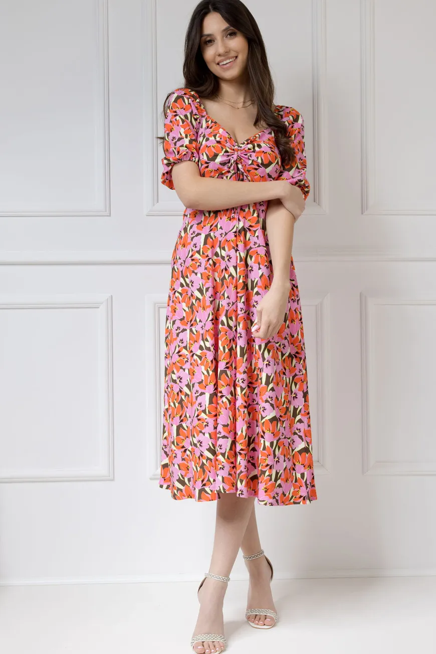 WUALAA Women - Sukienka midi CHLOE Floral Delight