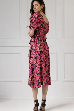 WUALAA Women - Sukienka midi KELLY Exotic Garden