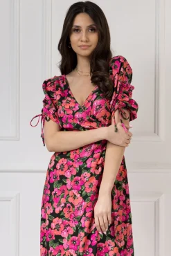 WUALAA Women - Sukienka midi KELLY Exotic Garden