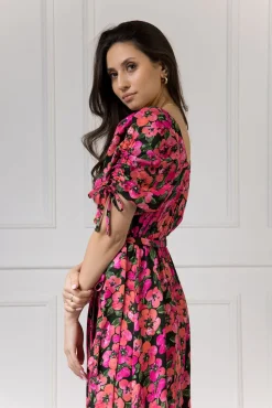 WUALAA Women - Sukienka midi KELLY Exotic Garden