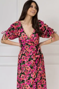 WUALAA Women - Sukienka midi KELLY Exotic Garden