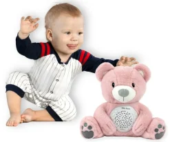 Zabawka pluszowa z projektorem Milly Bear Pink - Milly Mally