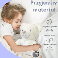 Zabawka pluszowa z projektorem Miś Polarny WOOPIE 58090
