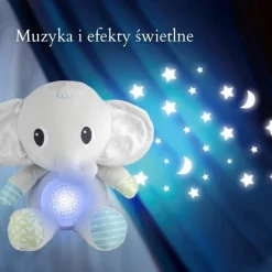 Zabawka pluszowa z projektorem Słonik WOOPIE 58083