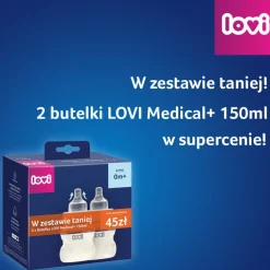 Zestaw Butelek Lovi Medical + 150 ml – Naturalne Karmienie na Wyciągnięcie Ręki