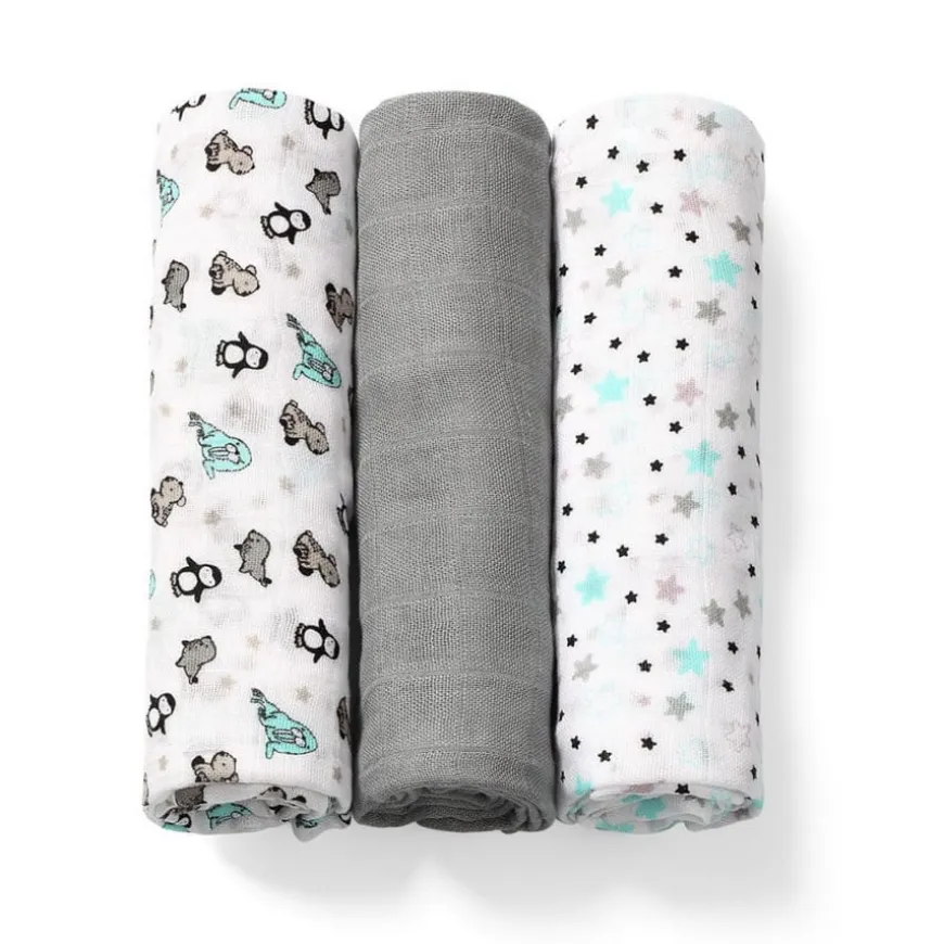 Zestaw pieluszek z włókien bambusa 3szt 70x70cm | Babyono 397/02
