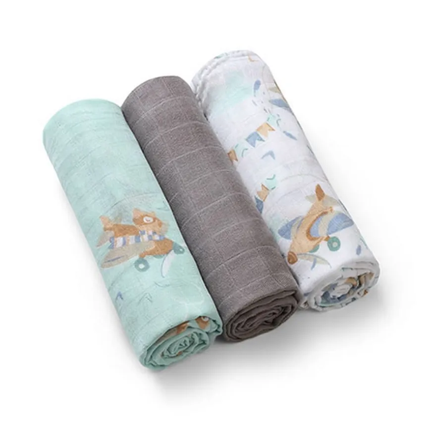 Zestaw pieluszek z włókien bambusa 3szt 70x70cm | Babyono 397/10