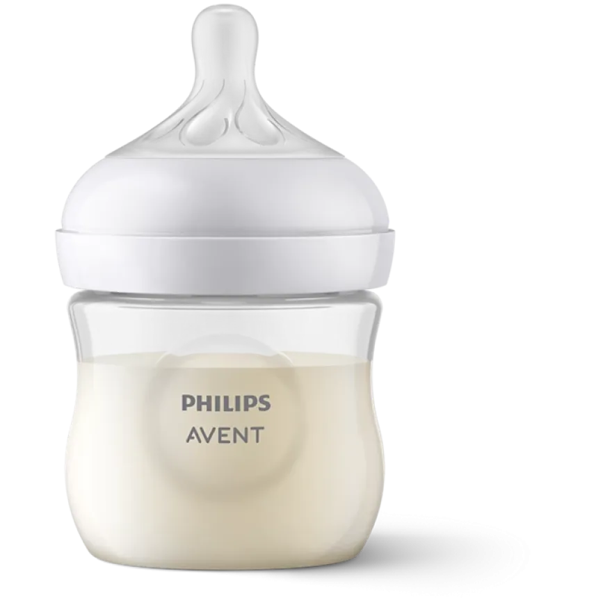 Zestaw startowy 4szt butelek Responsywnych Natural + szczotka i smoczek 0-6m | Avent
