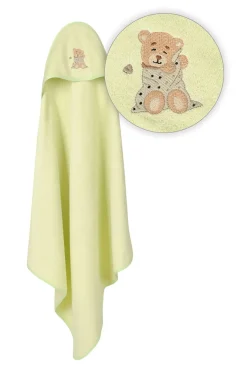 Zielone okrycie kąpielowe frotte 100x100 | Maxi - BabyMatex